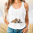 English Bulldog Apparel Bulldog Mom Life Is Ruff Flowy Tank