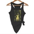 Camo US Flag French Bulldog Frenchie Patriot Dog Lover Flowy Tank