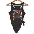 French Bulldog Dog Motif USA Patriot 4th Of July Flowy Tank