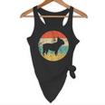 French Bulldog Retro Dog Flowy Tank