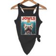 Tan Frenchie Jowls Fawn French Bulldog Mom Top Dad Flowy Tank