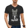 The Dogfather French Bulldog Dad Frenchie Papa T-Shirt Men's V-Neck T-Shirt