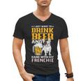 Drink Beer & Hang With My Frenchie French Bulldog Dad Men's V-Neck T-Shirt