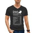 French Bulldog Facts Nutrition Frenchie Lover Men's V-Neck T-Shirt