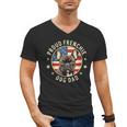 For French Bulldog Lovers Men Proud Frenchie Dog Dad Men's V-Neck T-Shirt