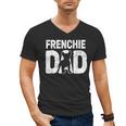 Frenchie Dad Dog Lover French Bulldog Father Dog Owner Men's V-Neck T-Shirt