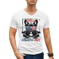 Chill The Fourth Out 4th Of July Cute French Bulldog Men's V-Neck T-Shirt
