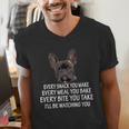 Every Snack You Make French Bulldog Mom And Frenchie Dad Men's V-Neck T-Shirt