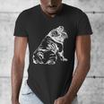 English Bulldog Dog Hund Gift Men's V-Neck T-Shirt