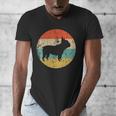 French Bulldog Retro Dog Men's V-Neck T-Shirt