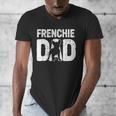 Frenchie Dad Dog Lover French Bulldog Father Dog Owner Men's V-Neck T-Shirt
