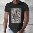 Frenchie Dog Mom Tarot Card French Bulldog Skeleton Mom Men's V-Neck T-Shirt