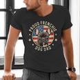 For French Bulldog Lovers Men Proud Frenchie Dog Dad Men's V-Neck T-Shirt