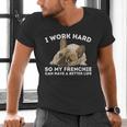 Frenchie Better Life French Bulldog Dog Lover Men's V-Neck T-Shirt
