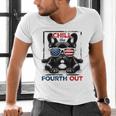 Chill The Fourth Out 4th Of July Cute French Bulldog Men's V-Neck T-Shirt