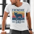 Vintage Frenchie Dad French Bulldog Men's V-Neck T-Shirt