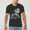 English Bulldog Dog Hund Gift Men's V-Neck T-Shirt