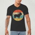 French Bulldog Retro Dog Men's V-Neck T-Shirt