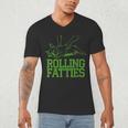 French Bulldog Rolling Fatties Dog Lover Puppy Owner Men's V-Neck T-Shirt