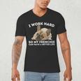 Frenchie Better Life French Bulldog Dog Lover Men's V-Neck T-Shirt
