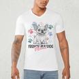 French Bulldog Mama Frenchie Dog Mom Men's V-Neck T-Shirt