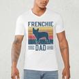 Vintage Frenchie Dad French Bulldog Men's V-Neck T-Shirt