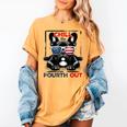 Chill The Fourth Out 4th Of July Cute French Bulldog Women's Comfort Colors T-Shirt Mustard