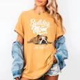 English Bulldog Apparel Bulldog Mom Life Is Ruff Women's Comfort Colors T-Shirt Mustard
