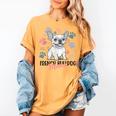 French Bulldog Mama Frenchie Dog Mom Women's Comfort Colors T-Shirt Mustard