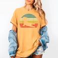 French Bulldog Yoga Frenchie Women's Comfort Colors T-Shirt Mustard