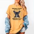 Personal Stalker French Bulldog Women's Comfort Colors T-Shirt Mustard