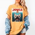 Tan Frenchie Jowls Fawn French Bulldog Mom Top Dad Women's Comfort Colors T-Shirt Mustard