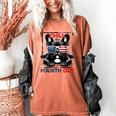 Chill The Fourth Out 4th Of July Cute French Bulldog Women's Comfort Colors T-Shirt Yam