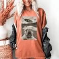 French Bulldog And UFO UFO And French Bulldog Selfie Women's Comfort Colors T-Shirt Yam