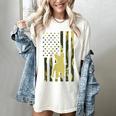 Camo US Flag French Bulldog Frenchie Patriot Dog Lover Women's Comfort Colors T-Shirt Ivory