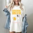 Drink Beer & Hang With My Frenchie French Bulldog Dad Women's Comfort Colors T-Shirt Ivory