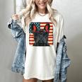 French Bulldog Dog Motif USA Patriot 4th Of July Women's Comfort Colors T-Shirt Ivory