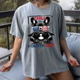 Chill The Fourth Out 4th Of July Cute French Bulldog Women's Comfort Colors T-Shirt Gray
