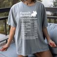 French Bulldog Facts Nutrition Frenchie Lover Women's Comfort Colors T-Shirt Gray