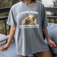Frenchie Better Life French Bulldog Dog Lover Women's Comfort Colors T-Shirt Gray
