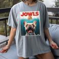 Tan Frenchie Jowls Fawn French Bulldog Mom Top Dad Women's Comfort Colors T-Shirt Gray