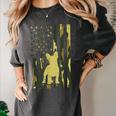 Camo US Flag French Bulldog Frenchie Patriot Dog Lover Women's Comfort Colors T-Shirt Pepper