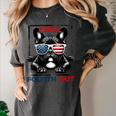 Chill The Fourth Out 4th Of July Cute French Bulldog Women's Comfort Colors T-Shirt Pepper