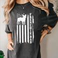 French Bulldog American Flag Frenchie Dog Women's Comfort Colors T-Shirt Pepper