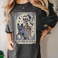 Frenchie Dog Mom Tarot Card French Bulldog Skeleton Mom Women's Comfort Colors T-Shirt Pepper