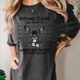 Personal Stalker French Bulldog Women's Comfort Colors T-Shirt Pepper