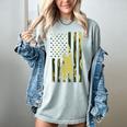 Camo US Flag French Bulldog Frenchie Patriot Dog Lover Women's Comfort Colors T-Shirt Bay