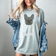 The Dogfather French Bulldog Dad Frenchie Papa T-Shirt Women's Comfort Colors T-Shirt Bay