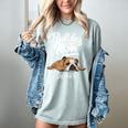 English Bulldog Apparel Bulldog Mom Life Is Ruff Women's Comfort Colors T-Shirt Bay