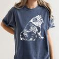 English Bulldog Dog Hund Gift Women's Comfort Colors T-Shirt Denim